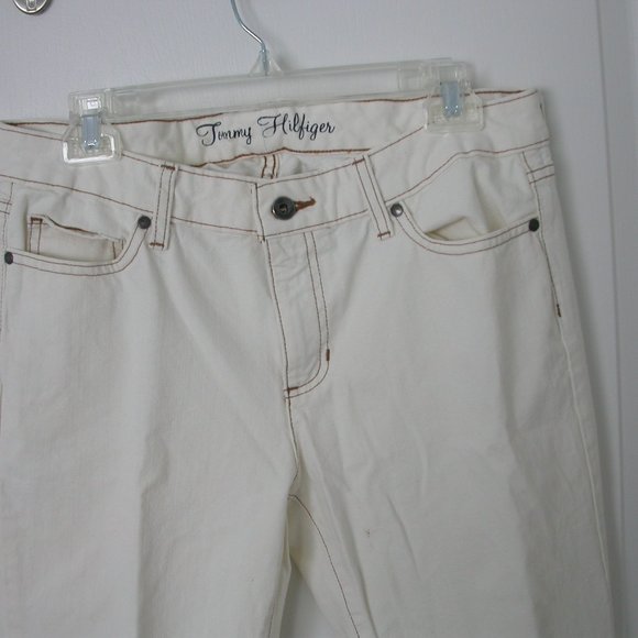 Tommy Hilfliger Cream Coloured Denim Jeans - Picture 3 of 8